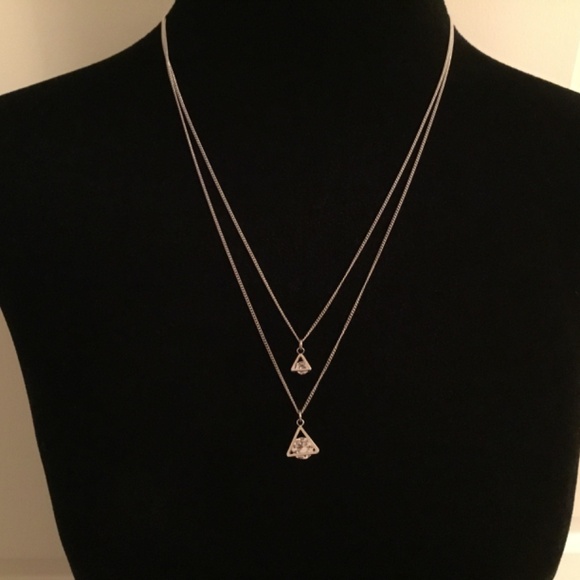 NWT RICKI’S Silver Cubic Zirconia Necklace - Picture 4 of 4